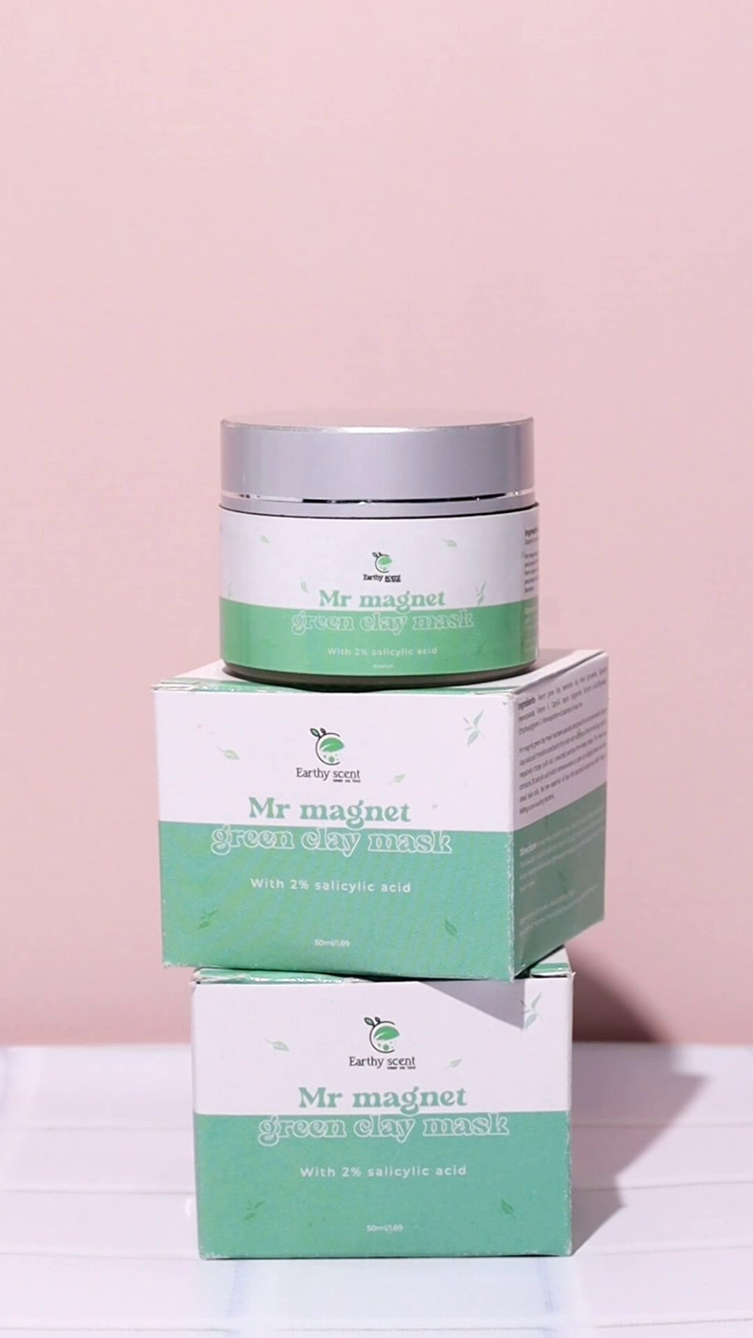 Mr Magnet green clay mask with 2 % salicylic acid